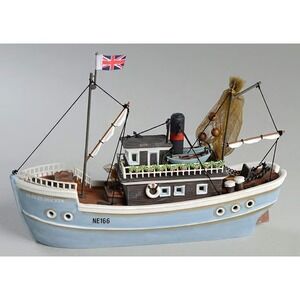 DEPT 56 DICKENS VILLAGE SERIES DUDLEY DOCKER FISHING SHIP  - RETIRED
